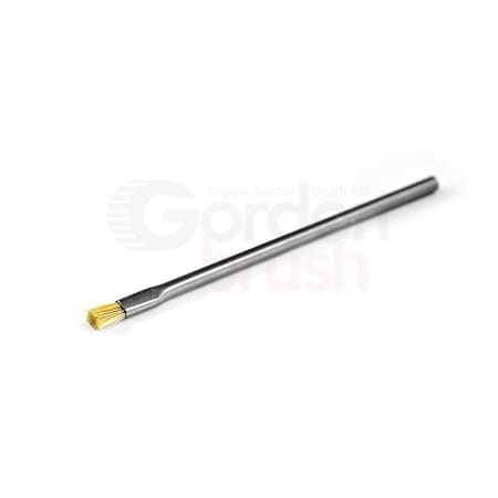 Gordon Brush Applicator Brush, Anti-Static Hog Bristle, 3/16 D SS Tube Handle SST6CKG-12
